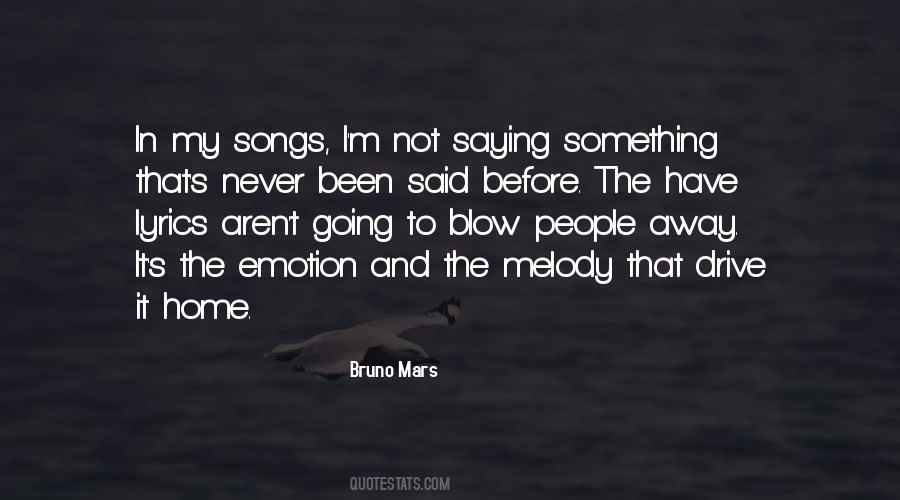 Bruno Mars Quotes #260810