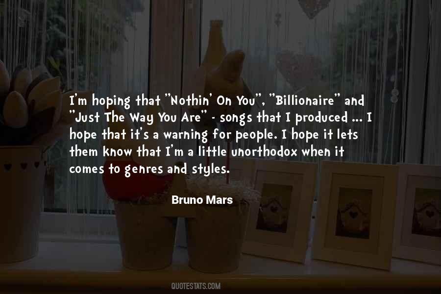 Bruno Mars Quotes #385398