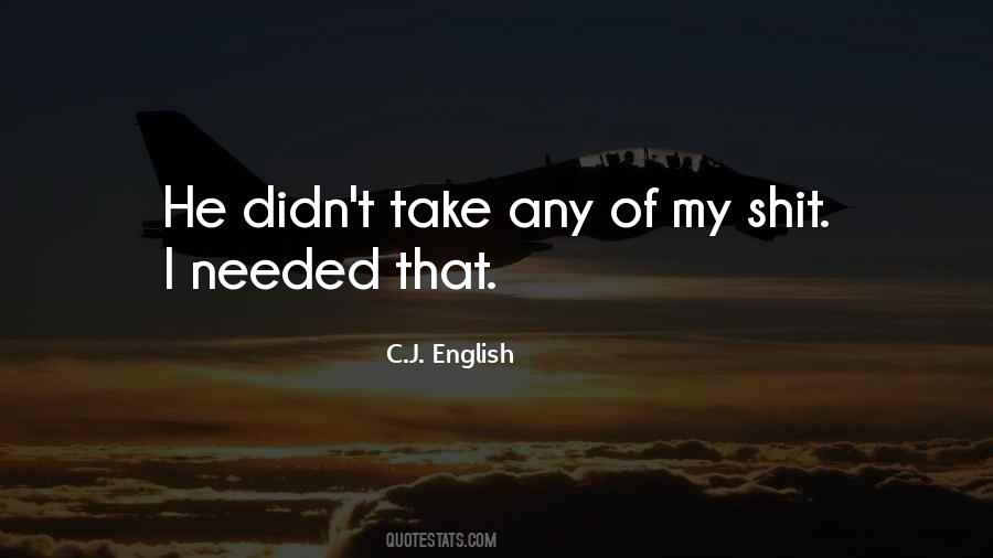 C.J. English Quotes #1518291