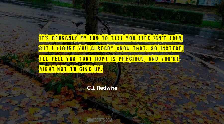 C.J. Redwine Quotes #1748912