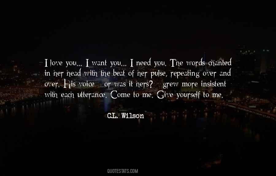 C.L. Wilson Quotes #1090003