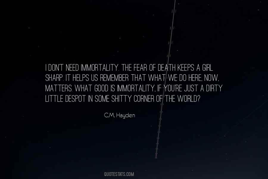 C.M. Hayden Quotes #855164