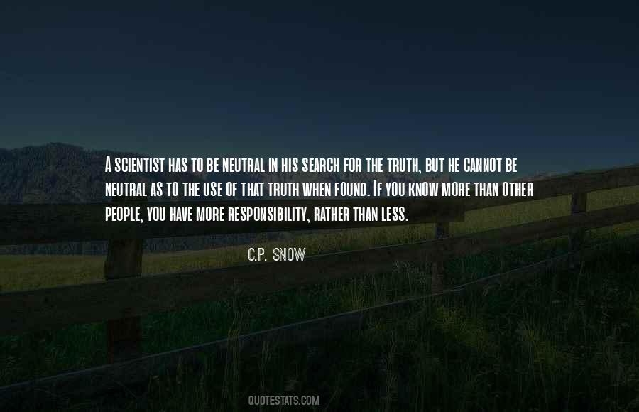 C.P. Snow Quotes #92720