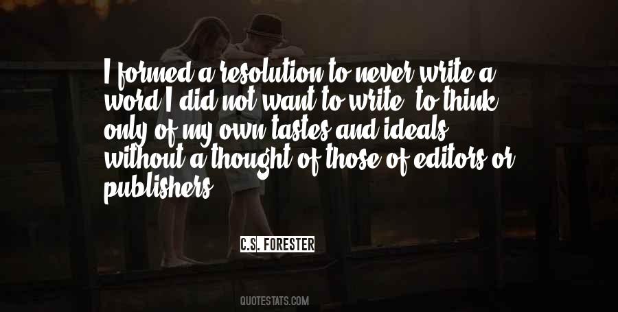 C.S. Forester Quotes #1130049