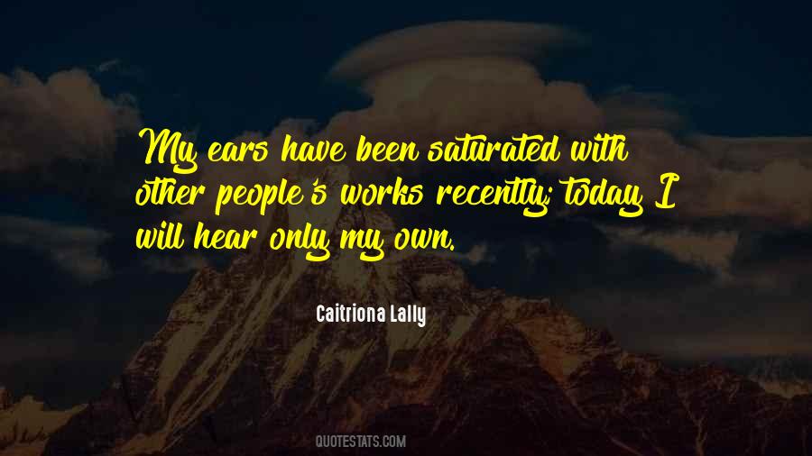 Caitriona Lally Quotes #331682