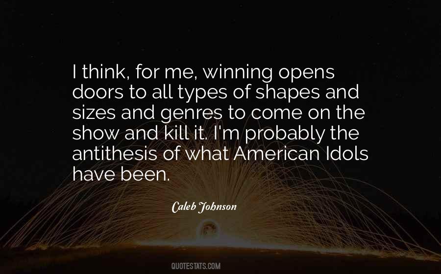 Caleb Johnson Quotes #1405422