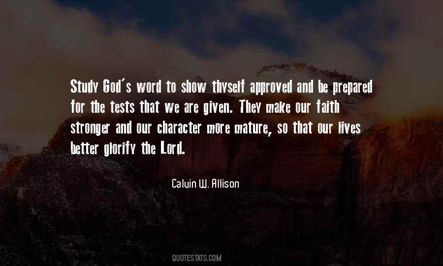 Calvin W. Allison Quotes #953421