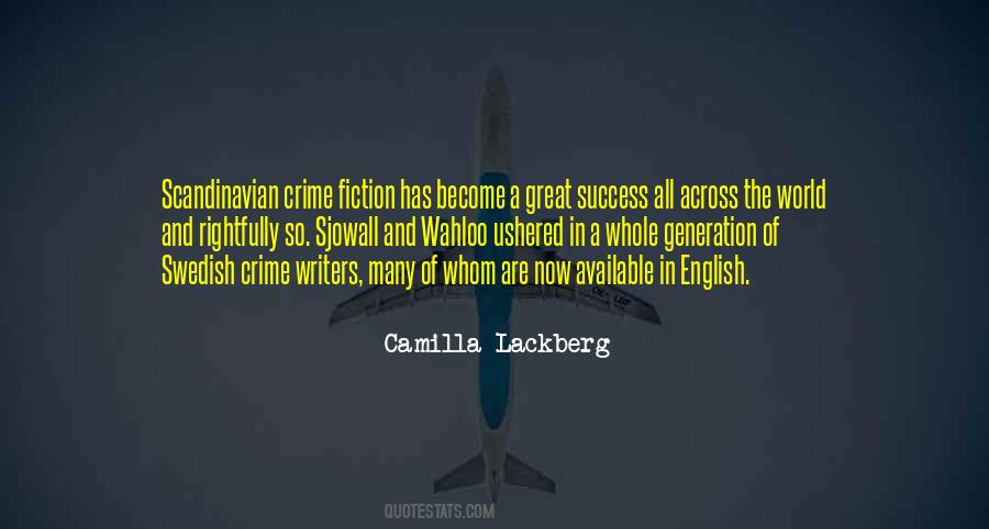 Camilla Lackberg Quotes #947238