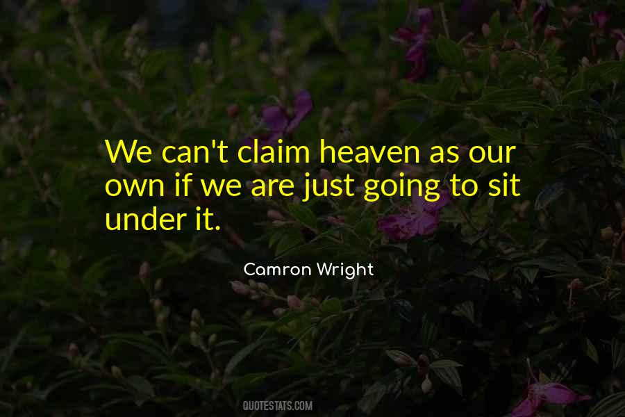 Camron Wright Quotes #1614335