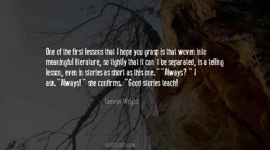Camron Wright Quotes #247282