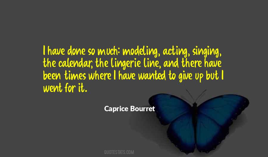 Caprice Bourret Quotes #1857459