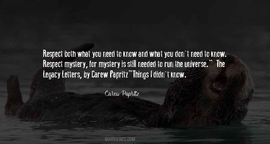 Carew Papritz Quotes #789401