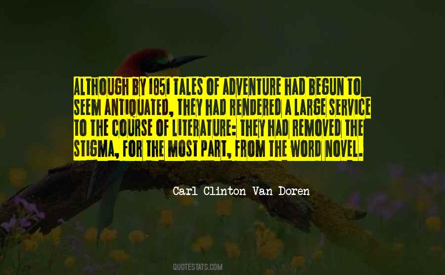 Carl Clinton Van Doren Quotes #12550