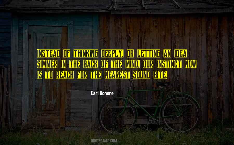 Carl Honore Quotes #476993