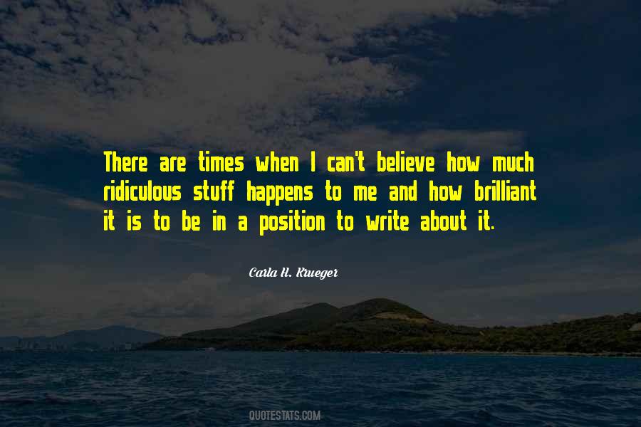 Carla H. Krueger Quotes #21668