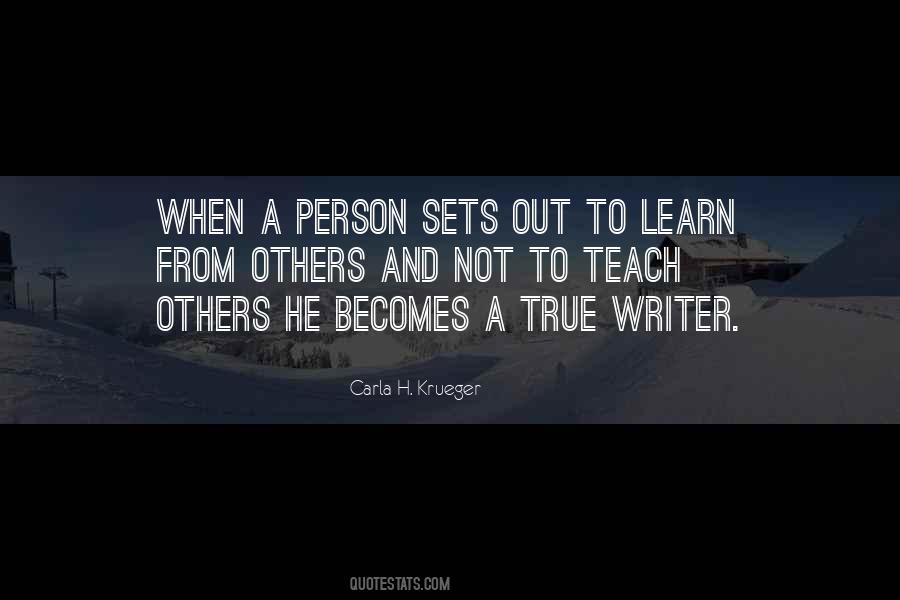 Carla H. Krueger Quotes #941429