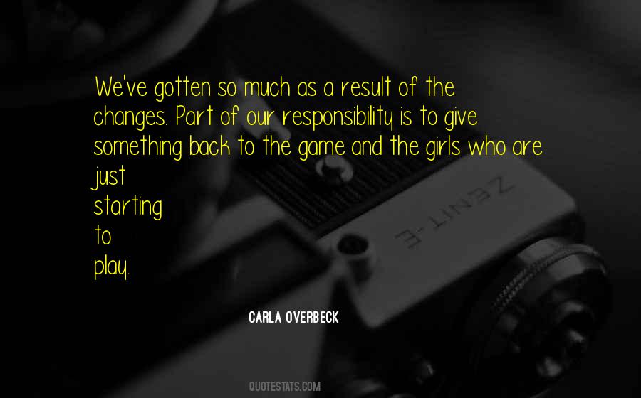 Carla Overbeck Quotes #725269 Carla Overbeck Quotes #725269