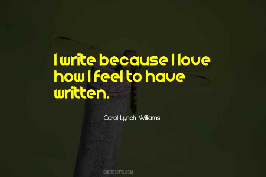 Carol Lynch Williams Quotes #723491