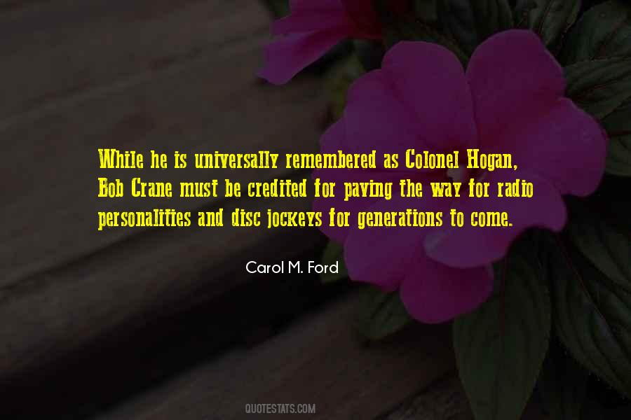 Carol M. Ford Quotes #687438