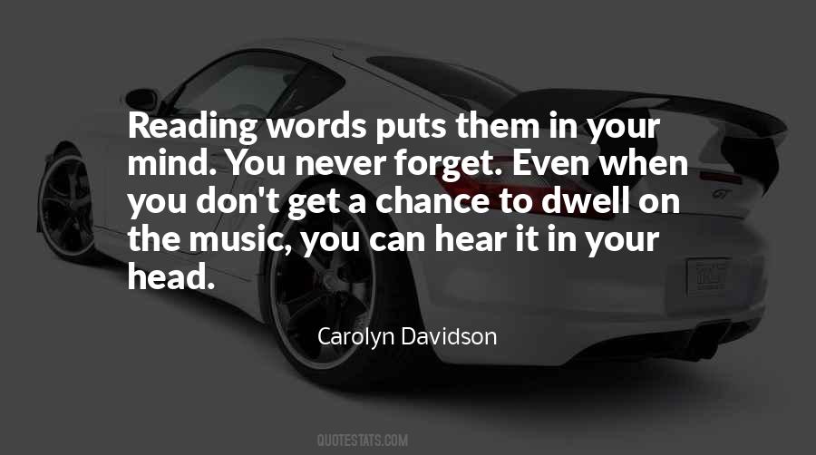 Carolyn Davidson Quotes #727942