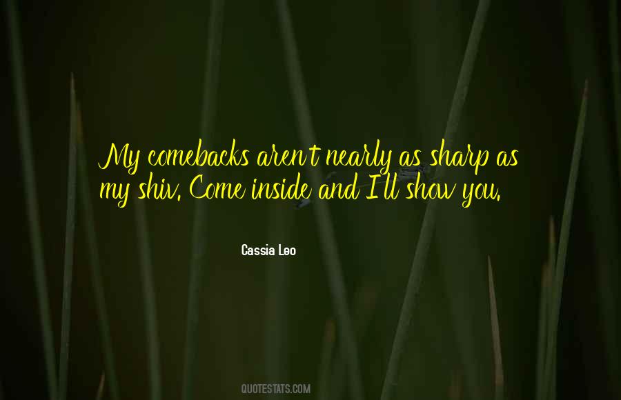 Cassia Leo Quotes #1438517