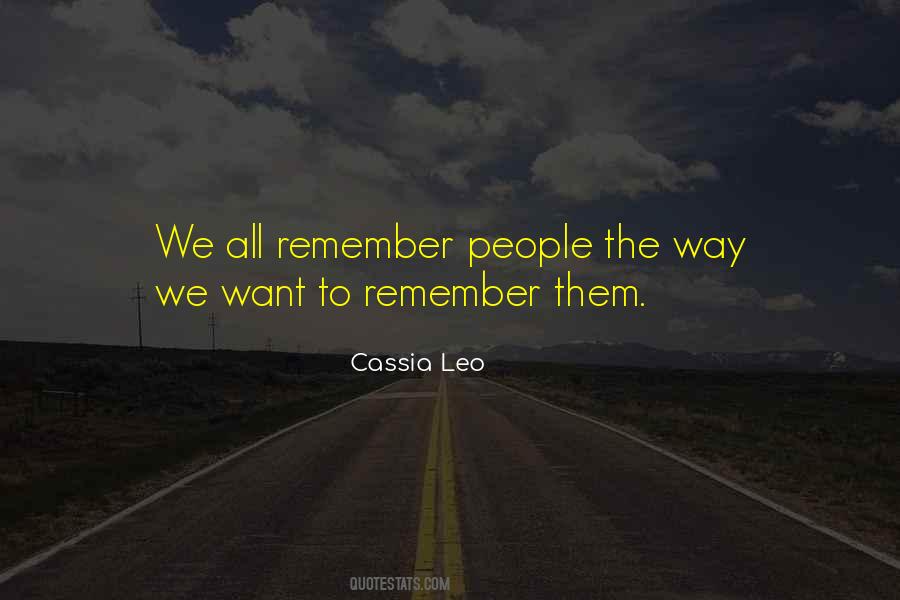 Cassia Leo Quotes #1620407