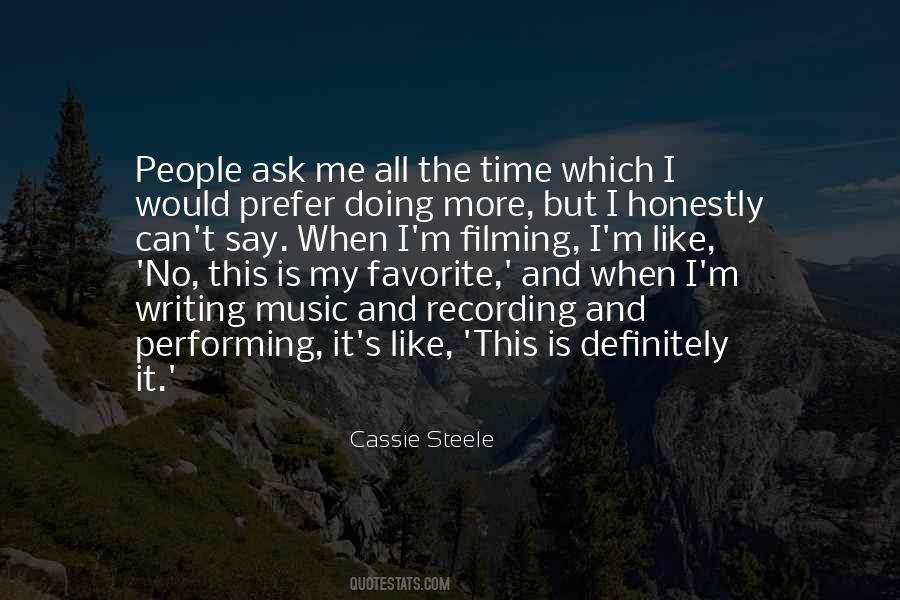 Cassie Steele Quotes #1294778