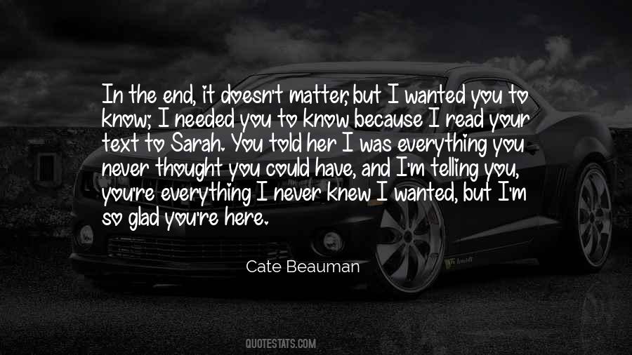 Cate Beauman Quotes #373777