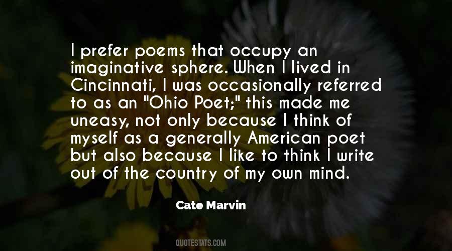 Cate Marvin Quotes #1386644