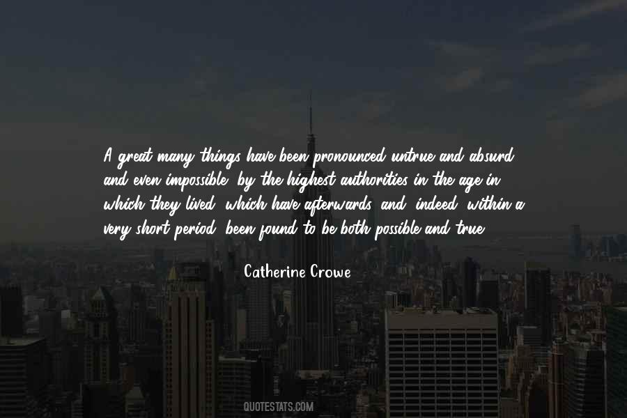 Catherine Crowe Quotes #1079371