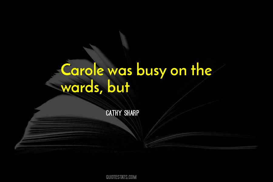 Cathy Sharp Quotes #711379