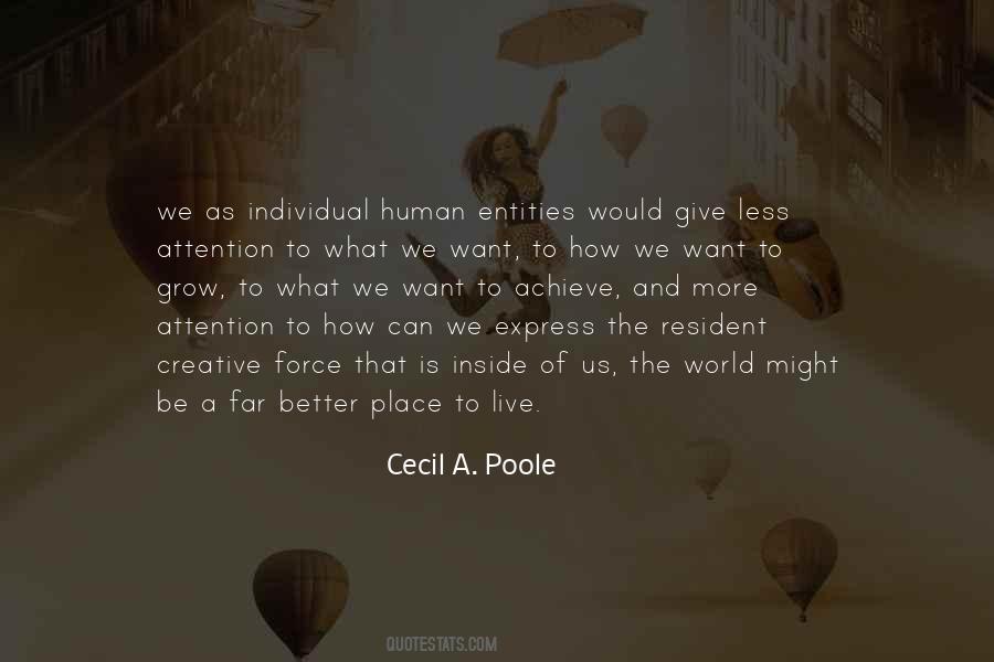 Cecil A. Poole Quotes #1859108