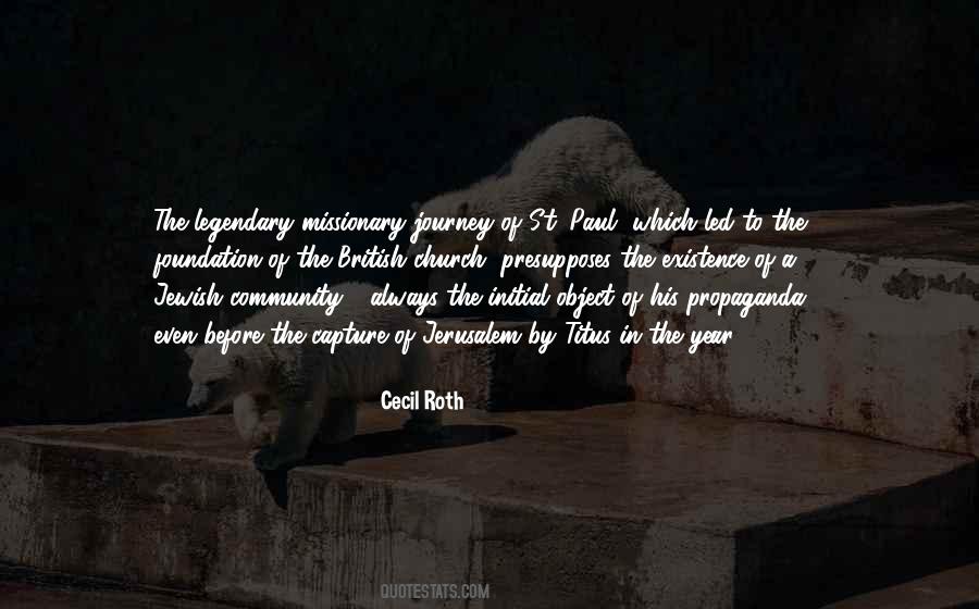 Cecil Roth Quotes #1825364