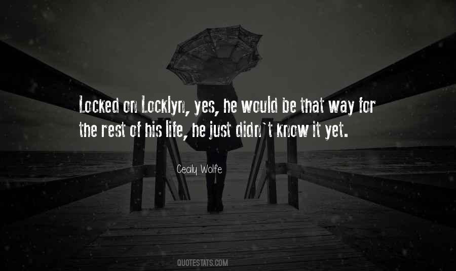 Cecily Wolfe Quotes #603729