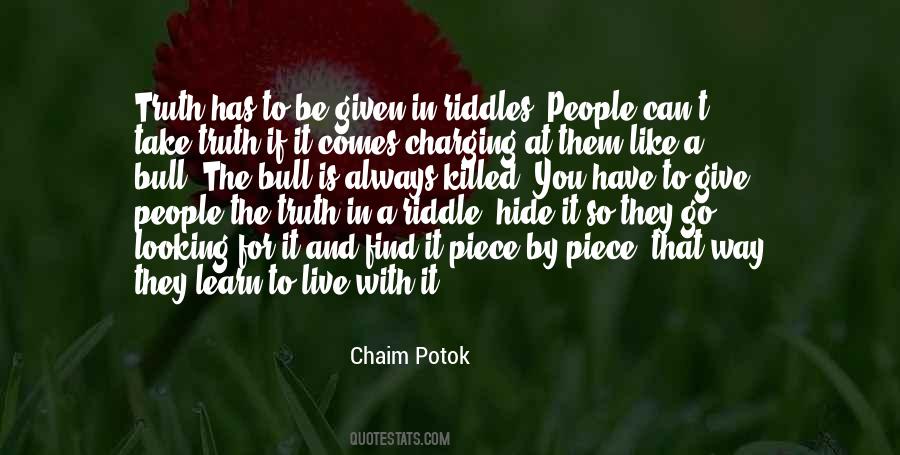 Chaim Potok Quotes #115063