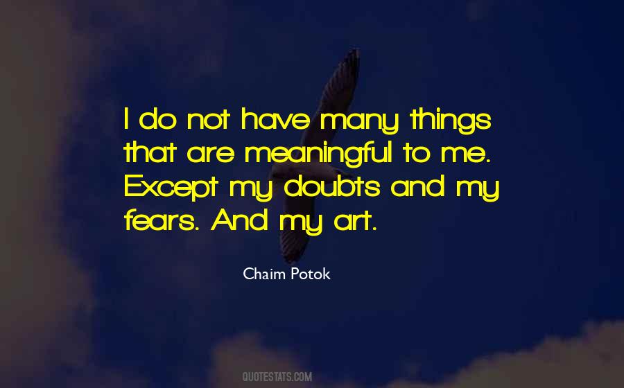 Chaim Potok Quotes #66704
