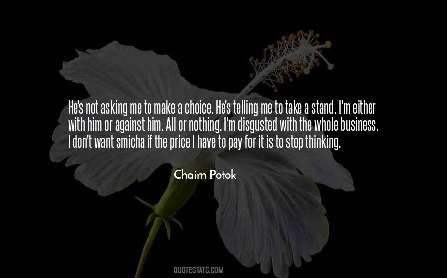 Chaim Potok Quotes #948457