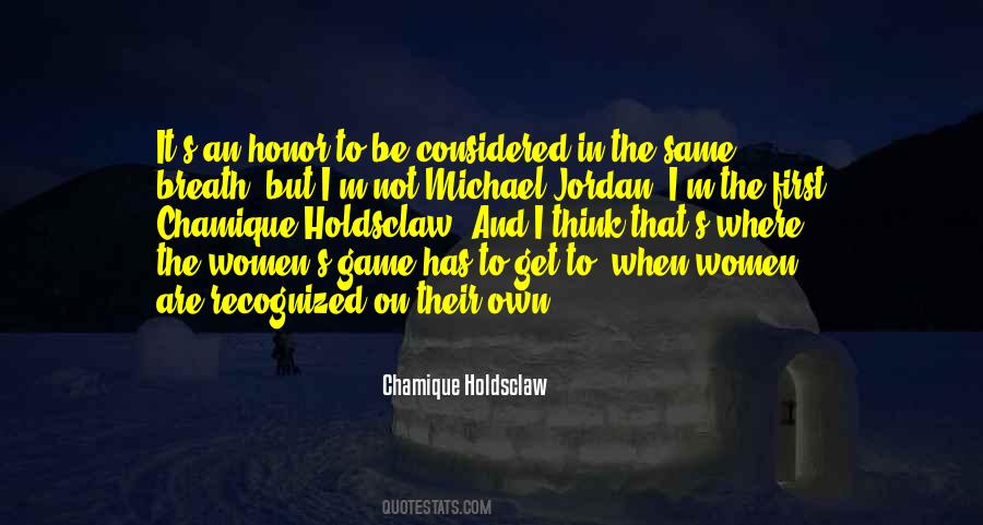 Chamique Holdsclaw Quotes #1292433