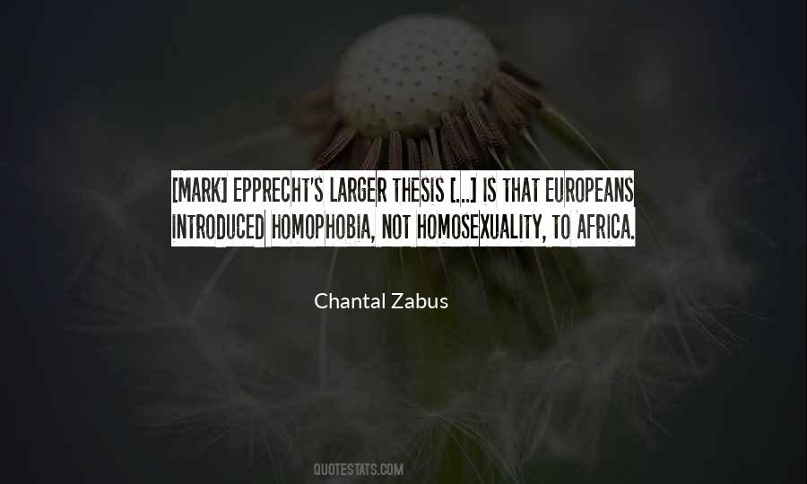 Chantal Zabus Quotes #58910
