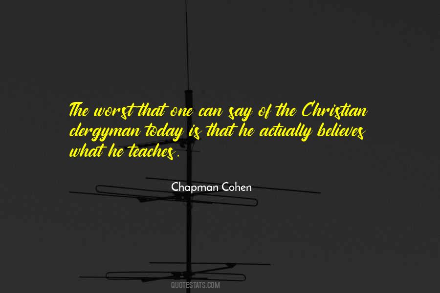 Chapman Cohen Quotes #1410206