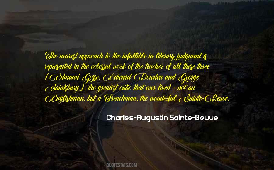 Charles-Augustin Sainte-Beuve Quotes #1182344