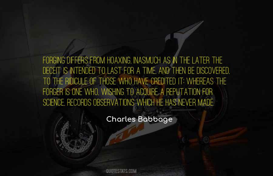 Charles Babbage Quotes #1127210