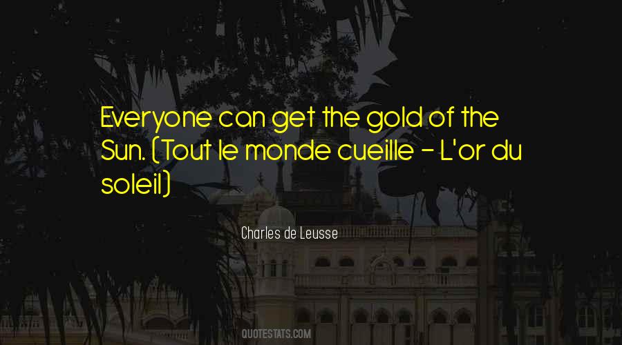 Charles De Leusse Quotes #1435016