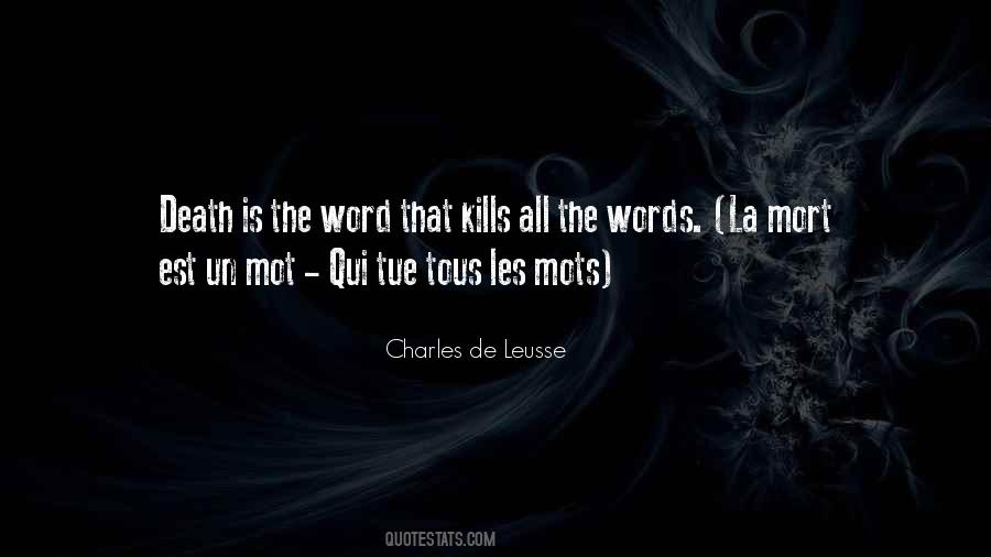 Charles De Leusse Quotes #423959