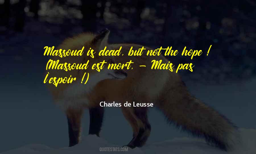 Charles De Leusse Quotes #543680