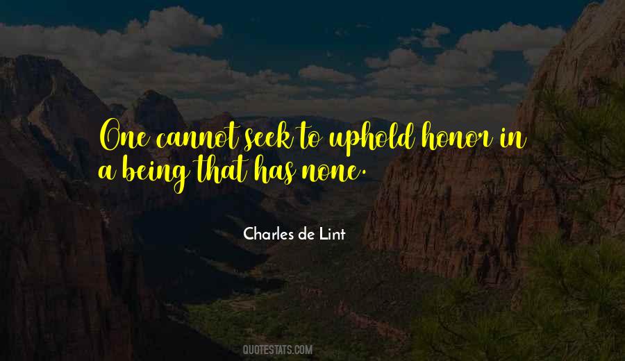 Charles De Lint Quotes #1130489