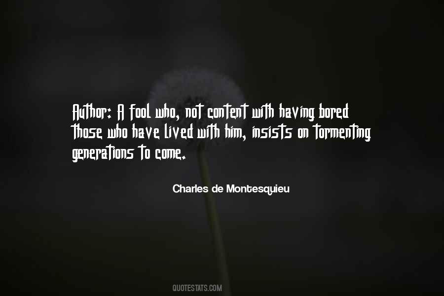 Charles De Montesquieu Quotes #946823