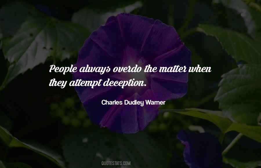 Charles Dudley Warner Quotes #1164621
