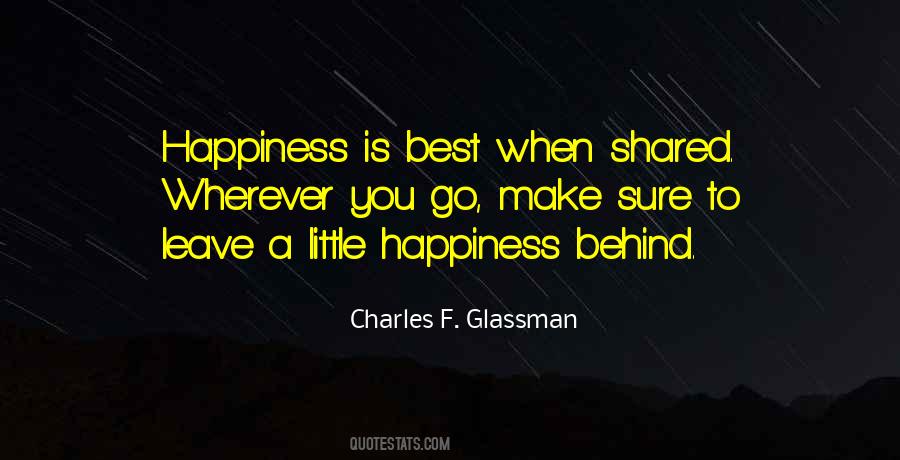 Charles F. Glassman Quotes #868127