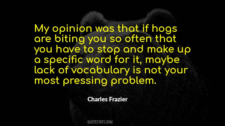 Charles Frazier Quotes #249662